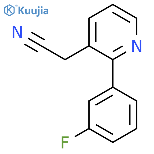 2-(3-Fluorophenyl)pyridine-3-acetonitrile structure