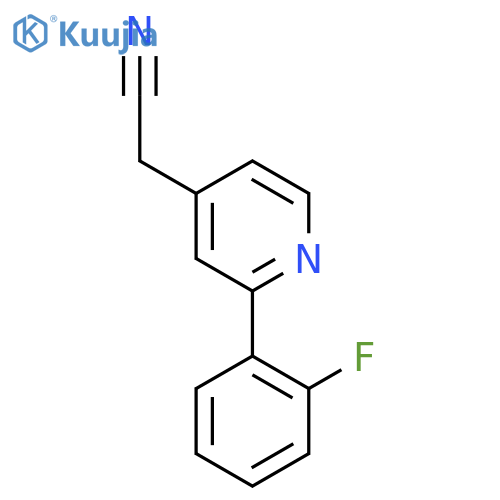 2-(2-Fluorophenyl)pyridine-4-acetonitrile structure