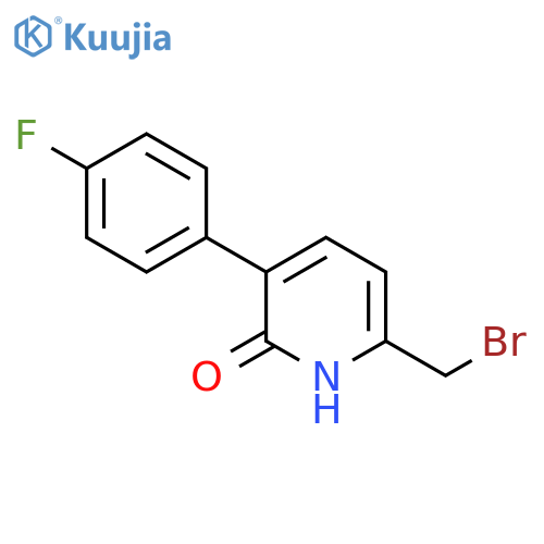 2-Bromomethyl-5-(4-fluorophenyl)-6-hydroxypyridine structure
