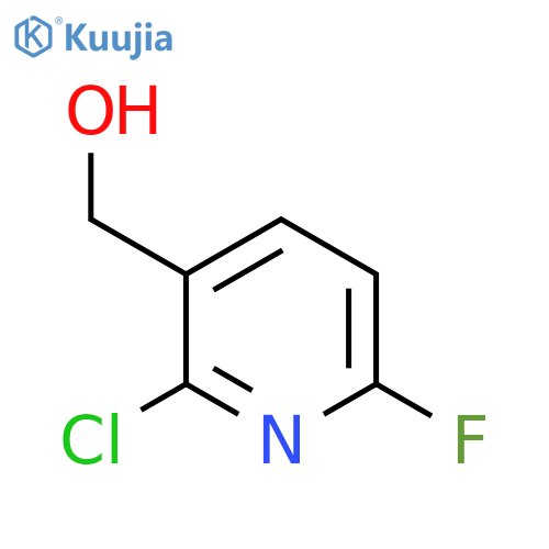 3-Pyridinemethanol, 2-chloro-6-fluoro- structure