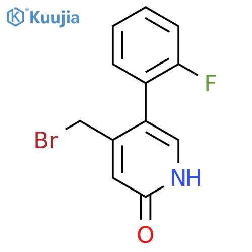 4-Bromomethyl-5-(2-fluorophenyl)-2-hydroxypyridine structure