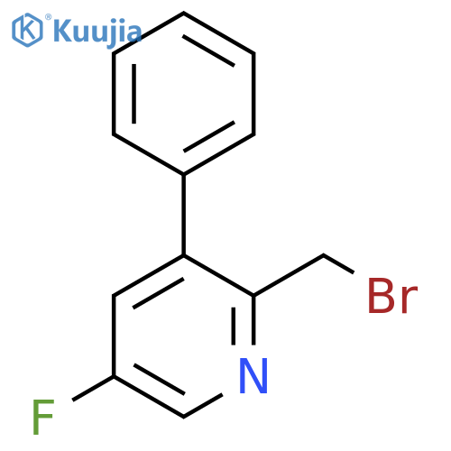 2-Bromomethyl-5-fluoro-3-phenylpyridine structure
