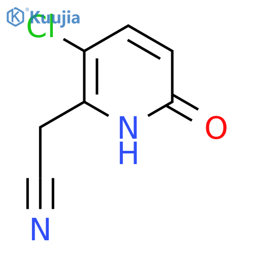 3-Chloro-6-hydroxypyridine-2-acetonitrile structure