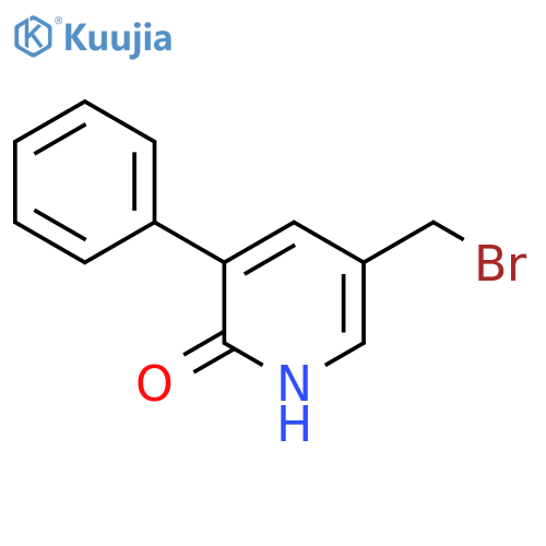 3-Bromomethyl-6-hydroxy-5-phenylpyridine structure