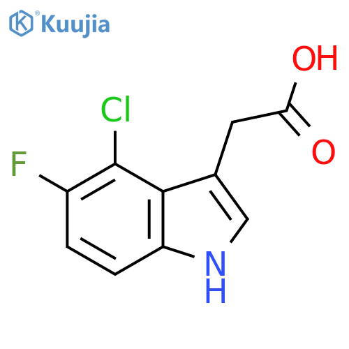 4-Chloro-5-fluoroindole-3-acetic acid structure