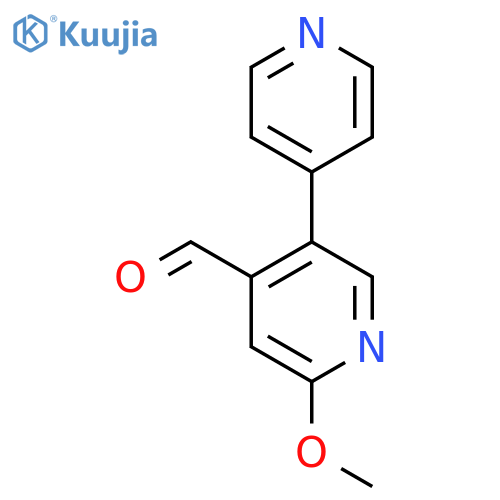 2-Methoxy-5-(pyridin-4-yl)isonicotinaldehyde structure