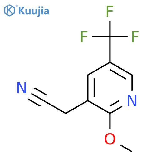 2-Methoxy-5-(trifluoromethyl)pyridine-3-acetonitrile structure