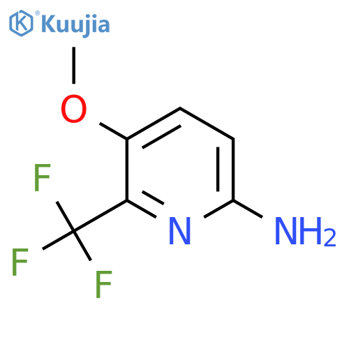 6-Amino-3-methoxy-2-(trifluoromethyl)pyridine structure