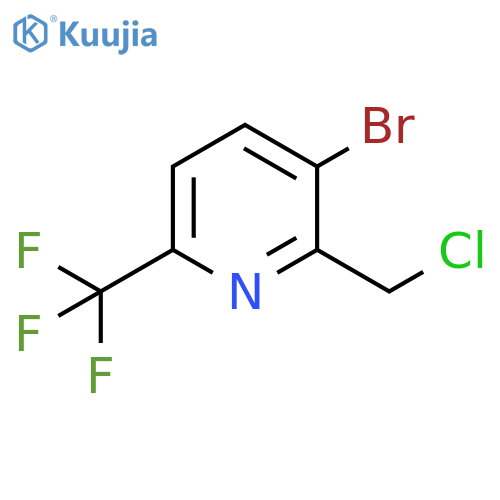 2-Chloromethyl-3-bromo-6-(trifluoromethyl)pyridine structure