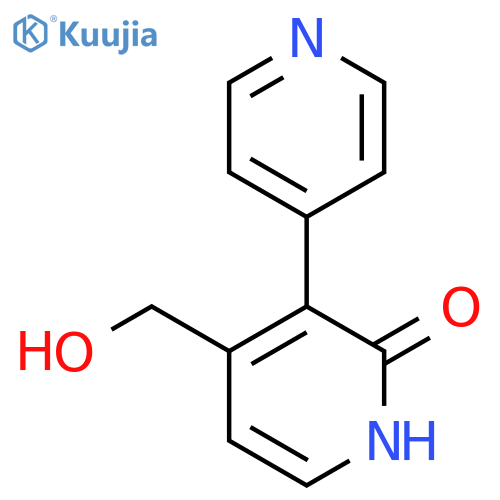 2-Hydroxy-3-(pyridin-4-yl)pyridine-4-methanol structure