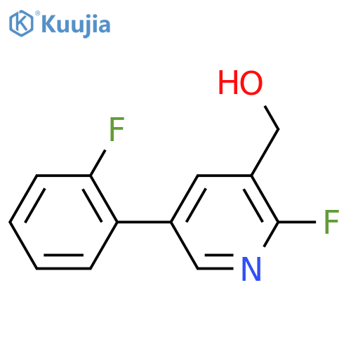 2-Fluoro-5-(2-fluorophenyl)pyridine-3-methanol structure