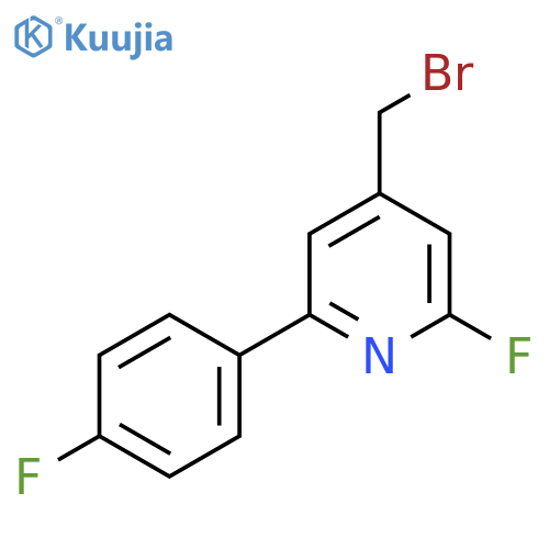 4-Bromomethyl-2-fluoro-6-(4-fluorophenyl)pyridine structure