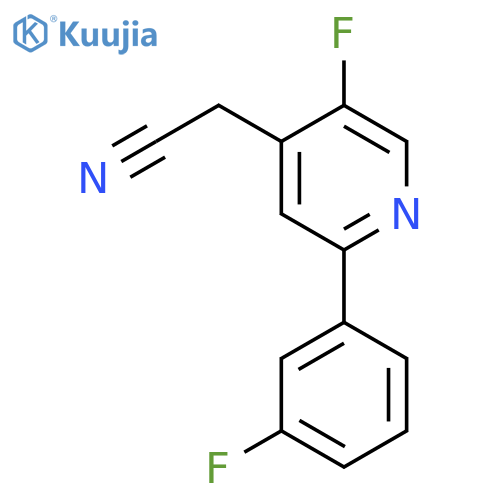 5-Fluoro-2-(3-fluorophenyl)pyridine-4-acetonitrile structure