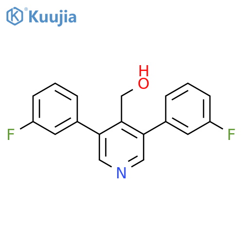 3,5-Bis(3-fluorophenyl)pyridine-4-methanol structure