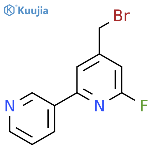 4-Bromomethyl-2-fluoro-6-(pyridin-3-yl)pyridine structure