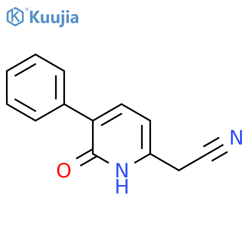 6-Hydroxy-5-phenylpyridine-2-acetonitrile structure