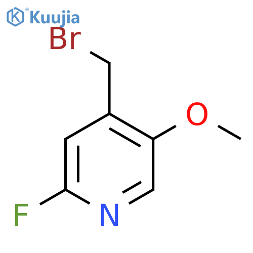 4-Bromomethyl-2-fluoro-5-methoxypyridine structure