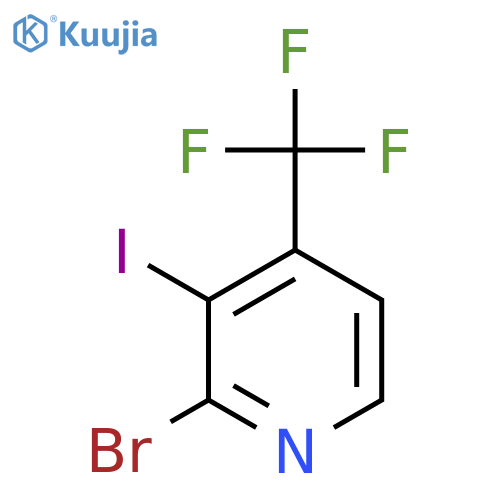 2-Bromo-3-iodo-4-(trifluoromethyl)pyridine structure