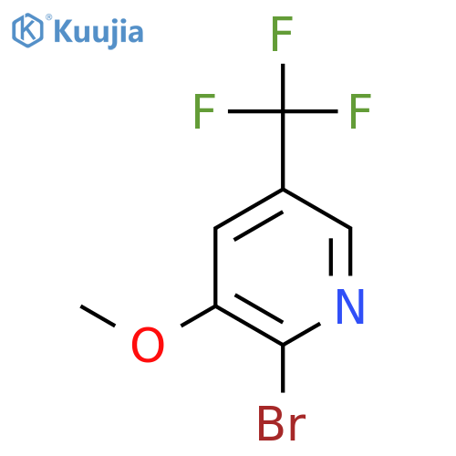 2-Bromo-3-methoxy-5-(trifluoromethyl)pyridine structure