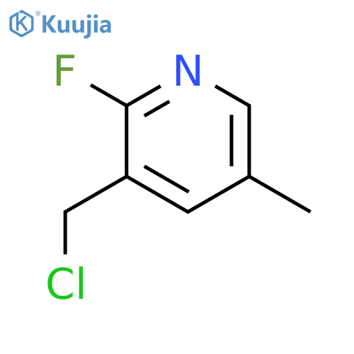 3-(chloromethyl)-2-fluoro-5-methylpyridine structure