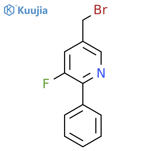 3-Bromomethyl-5-fluoro-6-phenylpyridine structure