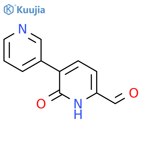 6-Hydroxy-5-(pyridin-3-yl)picolinaldehyde structure