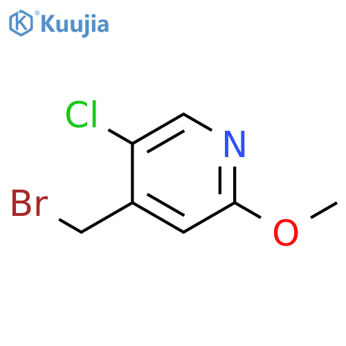 Pyridine, 4-(bromomethyl)-5-chloro-2-methoxy- structure