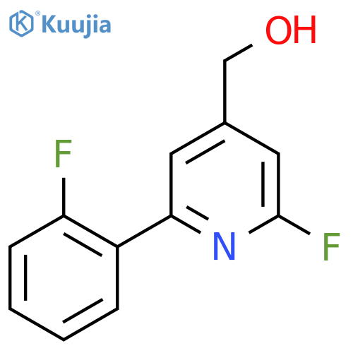 2-Fluoro-6-(2-fluorophenyl)pyridine-4-methanol structure