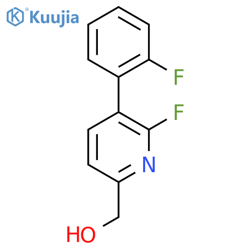 6-Fluoro-5-(2-fluorophenyl)pyridine-2-methanol structure