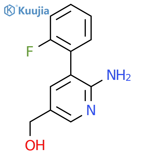 6-Amino-5-(2-fluorophenyl)pyridine-3-methanol structure