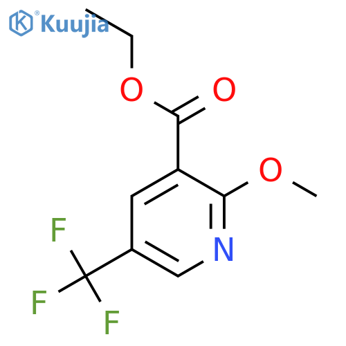 Ethyl 2-methoxy-5-(trifluoromethyl)nicotinate structure