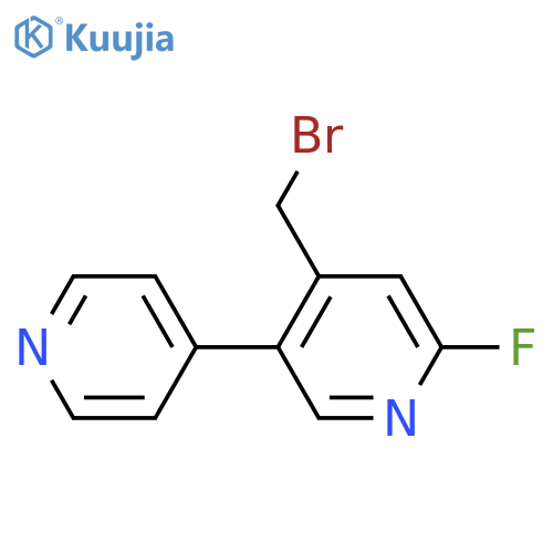 4-Bromomethyl-2-fluoro-5-(pyridin-4-yl)pyridine structure