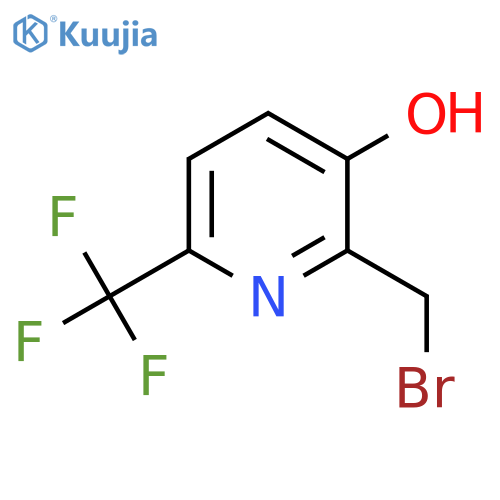 2-Bromomethyl-3-hydroxy-6-(trifluoromethyl)pyridine structure