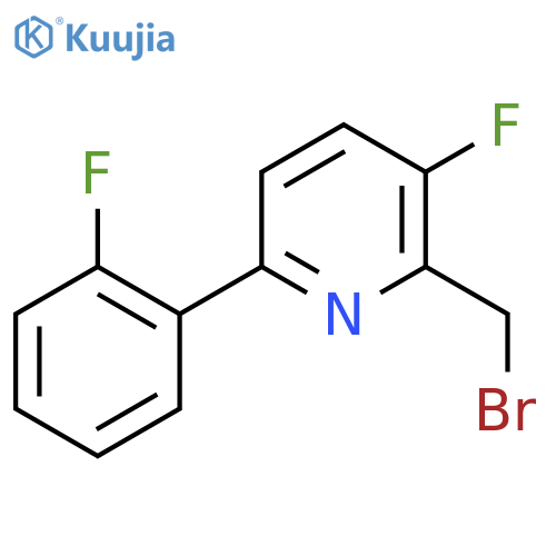 2-Bromomethyl-3-fluoro-6-(2-fluorophenyl)pyridine structure