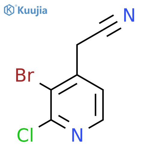 2-(3-Bromo-2-chloropyridin-4-yl)acetonitrile structure