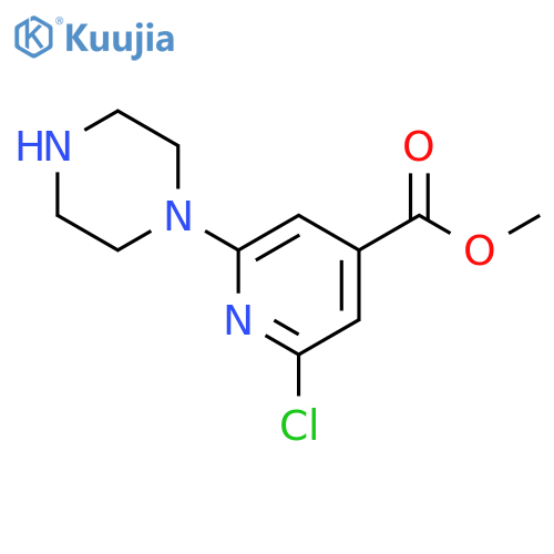Methyl 2-Chloro-6-piperazin-1-ylisonicotinate structure