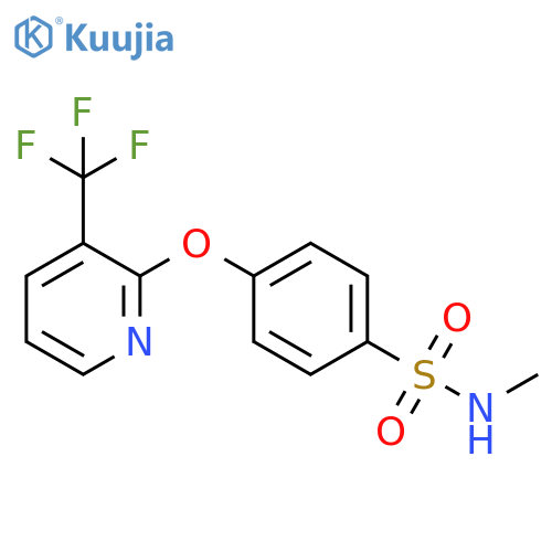 N-Methyl-4-{[3-(trifluoromethyl)pyridin-2-yl]oxy}benzenesulphonamide structure