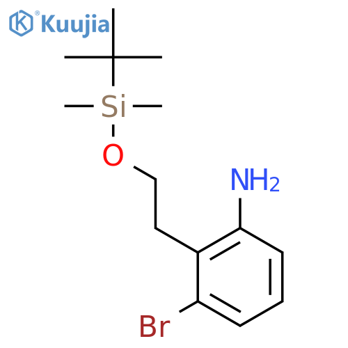 3-Bromo-2-(2-((tert-butyldimethylsilyl)oxy)ethyl)aniline structure