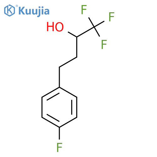 1,1,1-trifluoro-4-(4-fluorophenyl)butan-2-ol structure