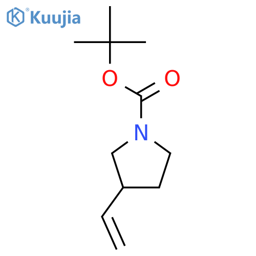 tert-butyl (3R)-3-ethenylpyrrolidine-1-carboxylate structure