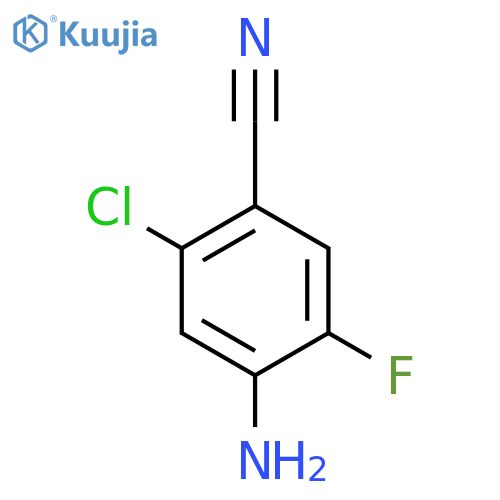 4-Amino-2-chloro-5-fluorobenzonitrile structure