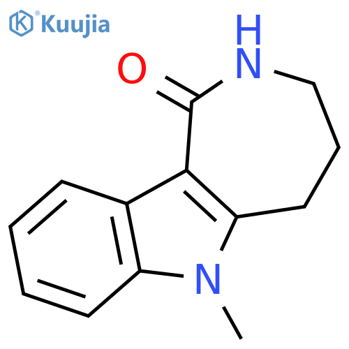 Azepino[4,3-b]indol-1(2H)-one, 3,4,5,6-tetrahydro-6-methyl- structure