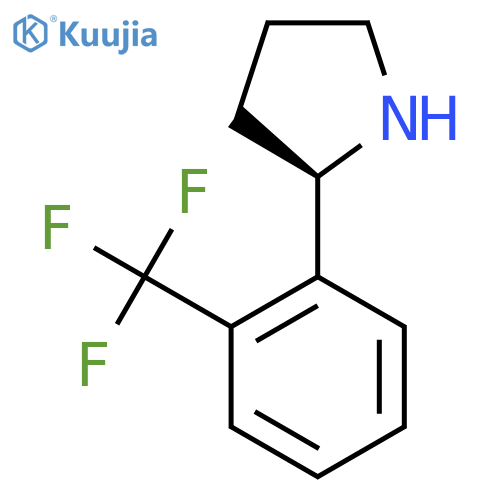 (2R)-2-[2-(Trifluoromethyl)phenyl]pyrrolidine structure