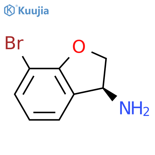 (3S)-7-bromo-2,3-dihydro-1-benzofuran-3-amine structure