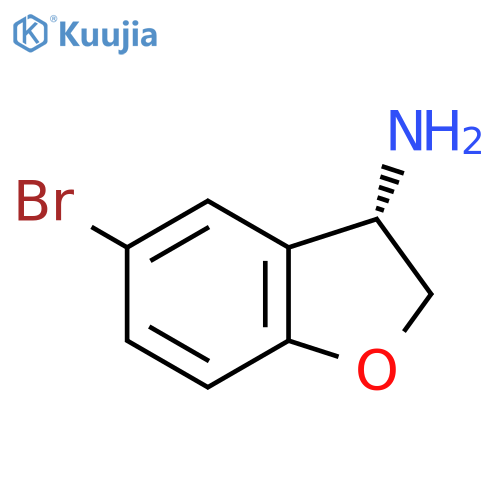 (3S)-5-bromo-2,3-dihydrobenzofuran-3-amine structure