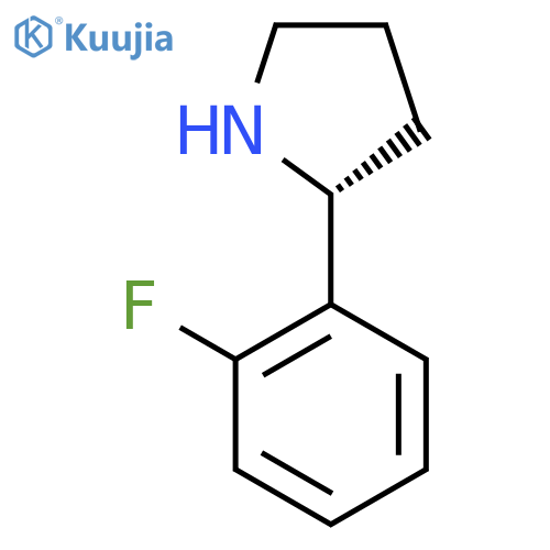(2R)-2-(2-fluorophenyl)pyrrolidine structure