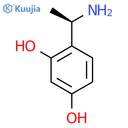 4-(1R)-1-aminoethylbenzene-1,3-diol structure