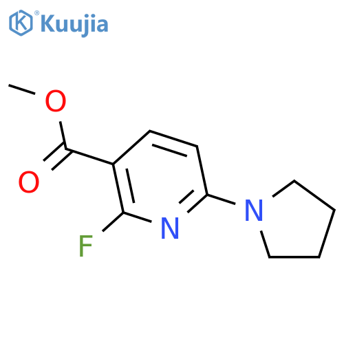 Methyl 2-fluoro-6-(pyrrolidin-1-yl)nicotinate structure