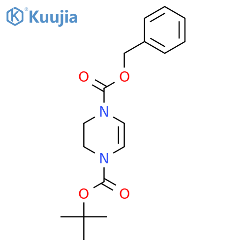 O4-benzyl O1-tert-butyl 2,3-dihydropyrazine-1,4-dicarboxylate structure