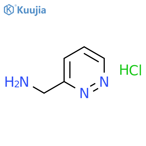 pyridazin-3-ylmethanamine;hydrochloride structure
